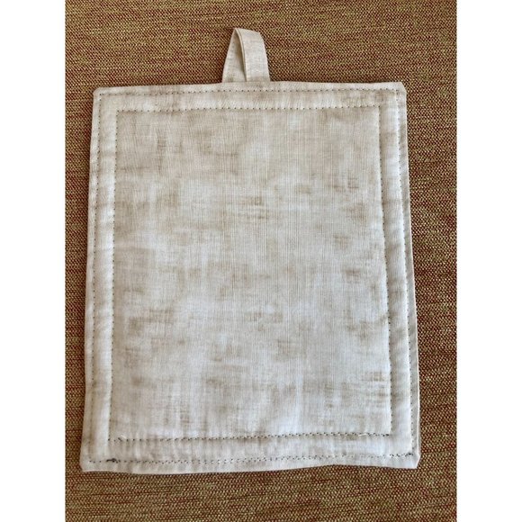 Set of 2 Neutral Rustic Pigeon Nature Bird Lover Pot Holders 7 x 8in w Hang Tags - Picture 5 of 5